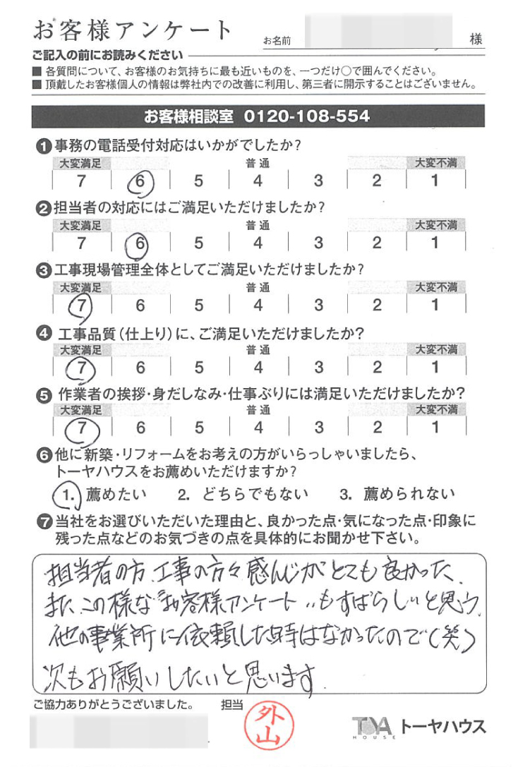 お褒めの言葉